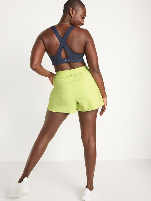Image number 6 showing, High-Waisted PowerSoft Loose Shorts -- 3-inch inseam
