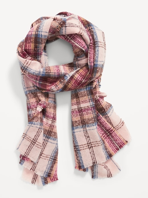 Old Navy Plaid Flannel Scarf for Women. 1