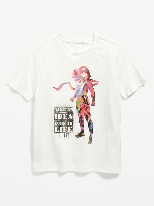 View large product image 1 of 2. Marvel™ Ms. Marvel "Like An Idea Come to Life" Graphic Gender-Neutral T-Shirt for Kids