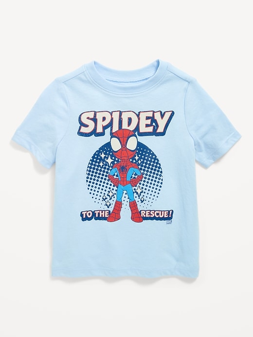 View large product image 1 of 2. Marvel™ Spider-Man Unisex "Spidey to the Rescue" T-Shirt for Toddler