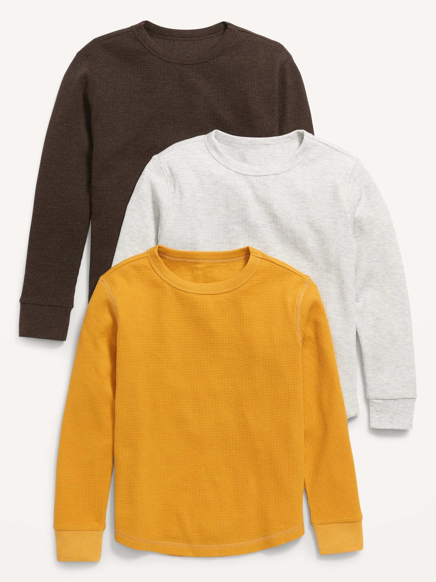 Thermal-Knit Long-Sleeve T-Shirt 3-Pack for Boys | Old Navy