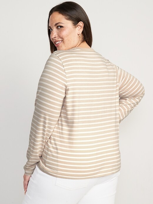 Image number 8 showing, Long-Sleeve EveryWear Striped T-Shirt