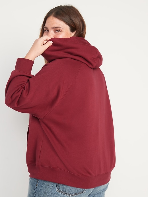 Image number 8 showing, Oversized Fleece Hoodie for Women