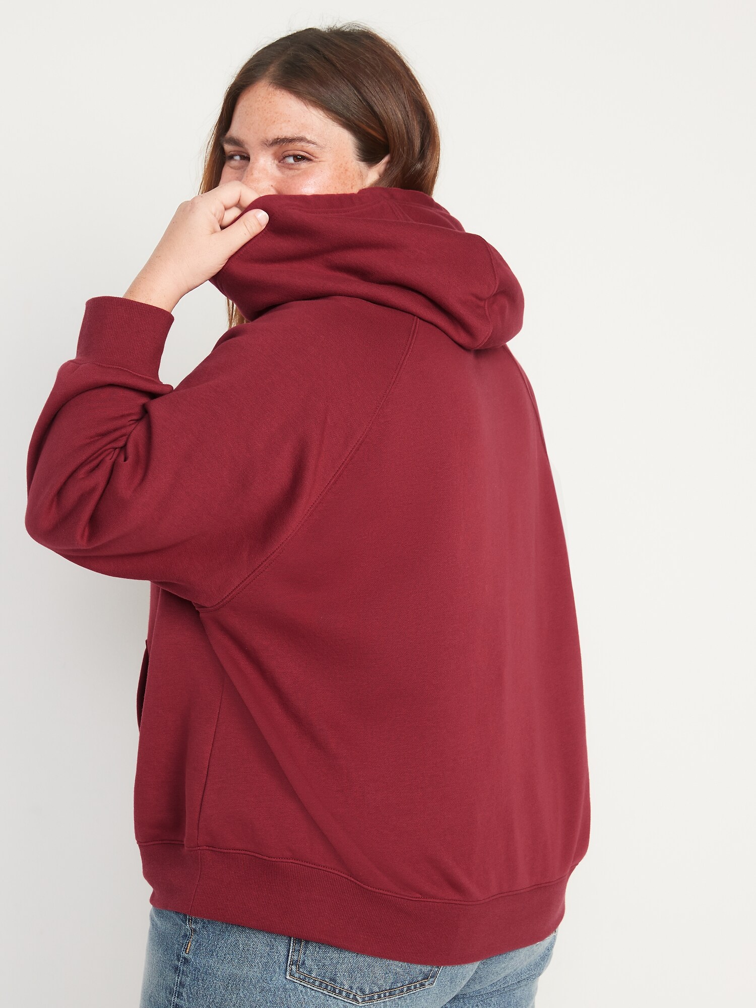 Oversized Fleece Hoodie Old Navy