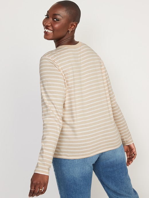 Image number 6 showing, Long-Sleeve EveryWear Striped T-Shirt