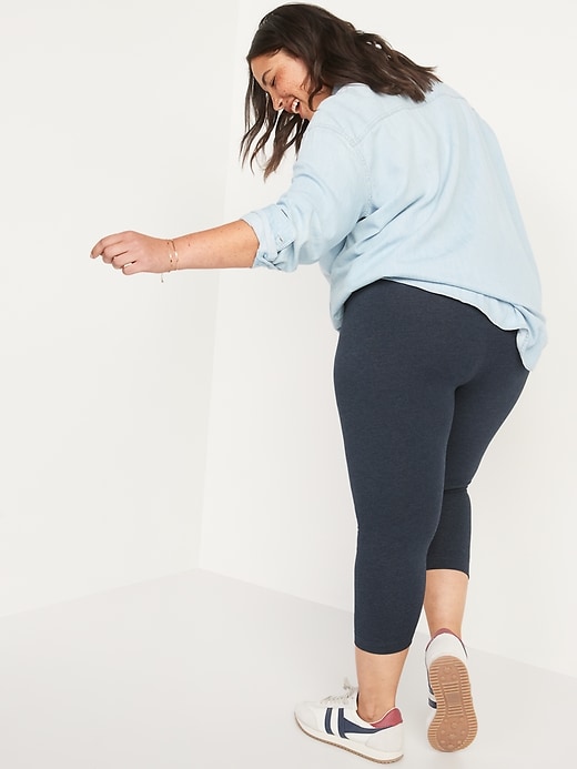 Image number 8 showing, High-Waisted Jersey Ankle Leggings For Women