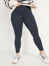 View large product image 5 of 28. High Waisted Jersey Ankle Leggings For Women