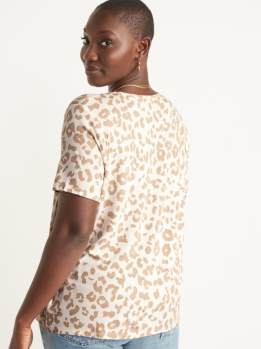 Image number 2 showing, Short-Sleeve Luxe Printed T-Shirt for Women