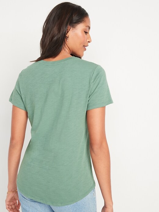 Slub-Knit Logo Graphic T-Shirt for Women | Old Navy