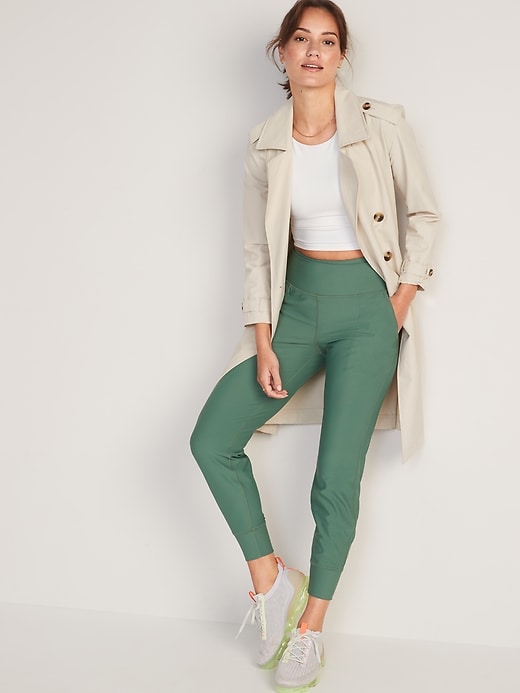 Image number 3 showing, High-Waisted PowerSoft 7/8 Joggers