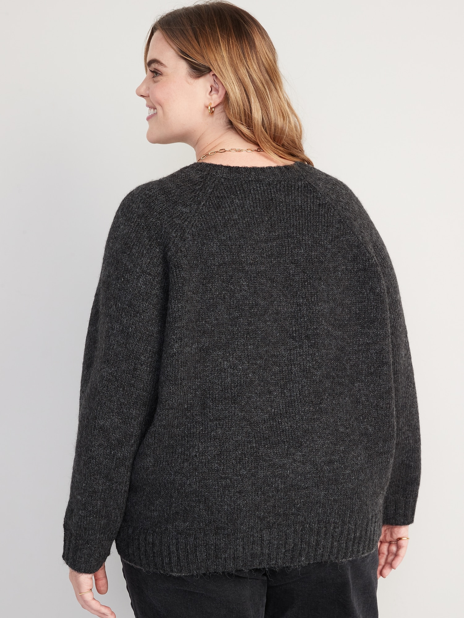 Heathered Cozy Shaker-Stitch Pullover Sweater for Women | Old Navy