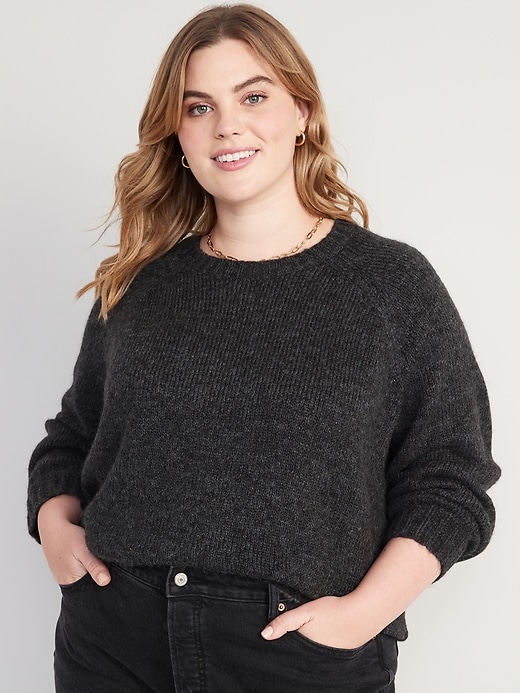 Image number 7 showing, Heathered Cozy Shaker-Stitch Pullover Sweater