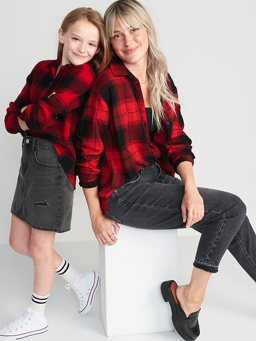 Image number 3 showing, Flannel Boyfriend Tunic Shirt