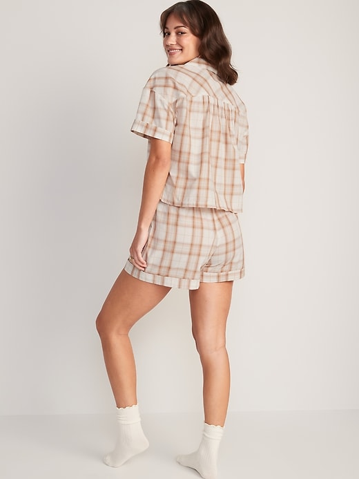 Image number 2 showing, Printed Pajama Shorts Set
