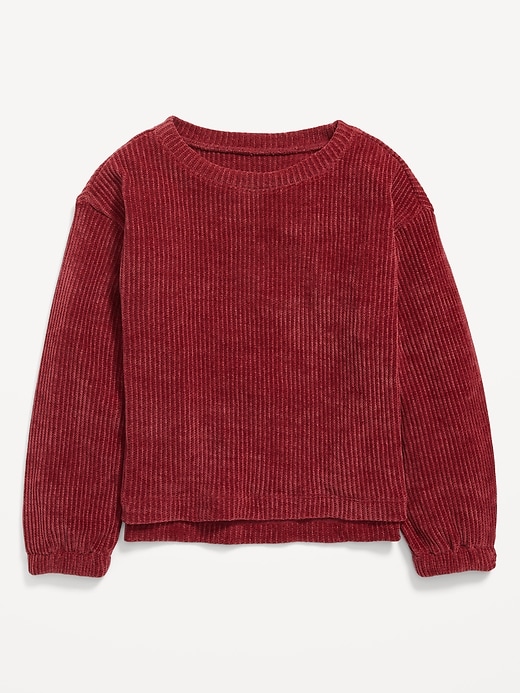 Old Navy Cozy Rib-Knit Chenille Sweater for Girls. 1