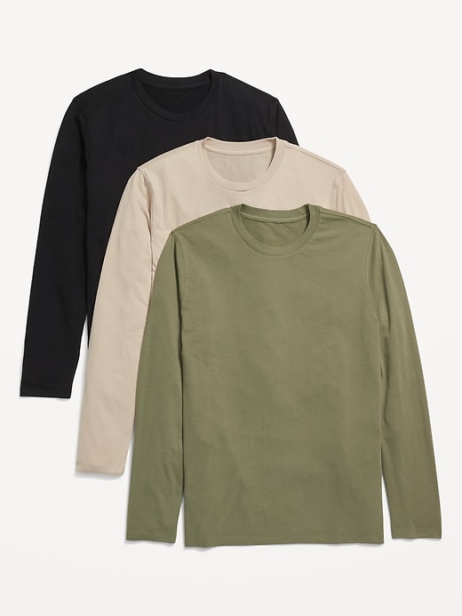 Old Navy Soft-Washed Long-Sleeve T-Shirt 3-Pack for Men. 3