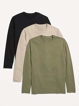 Soft-Washed Long-Sleeve T-Shirt 3-Pack, Old Navy