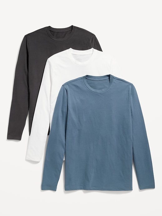 View large product image 1 of 1. Soft-Washed Long-Sleeve T-Shirt 3-Pack