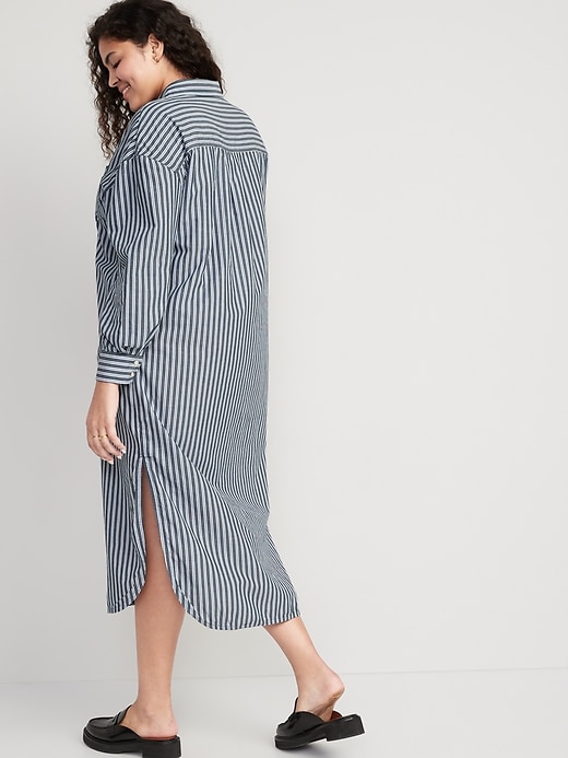 old navy long sleeve striped dress Old Navy Dress Ladies Large Long Sleeve Rib Knit Striped Midi
