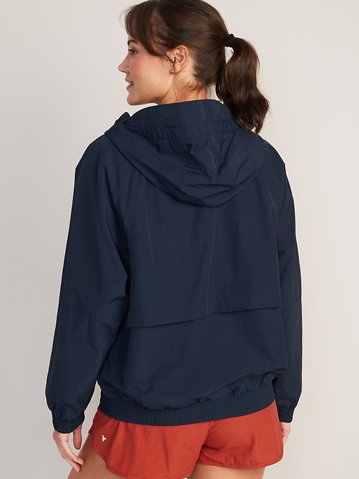 Image number 8 showing, Water-Resistant Hooded Performance Zip Jacket for Women