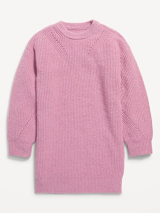 View large product image 2 of 3. Blouson-Sleeve Cocoon Sweater Dress for Girls