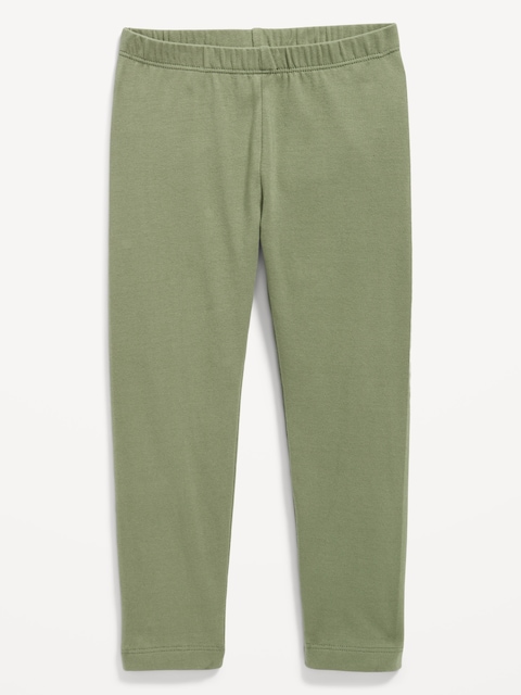 Jersey-Knit Full-Length Leggings for Toddler Girls - Bare Ground