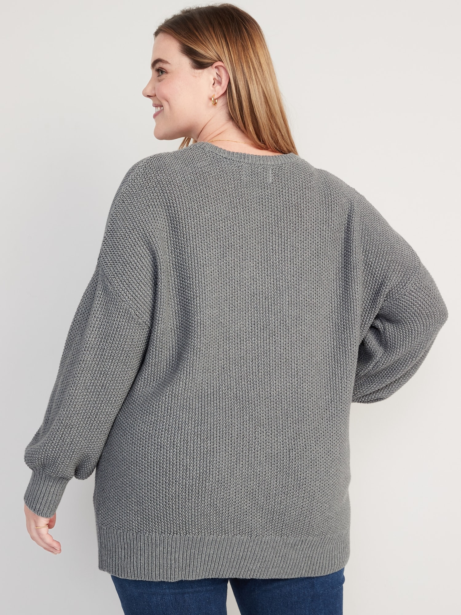 Textured-Knit Tunic Sweater for Women | Old Navy