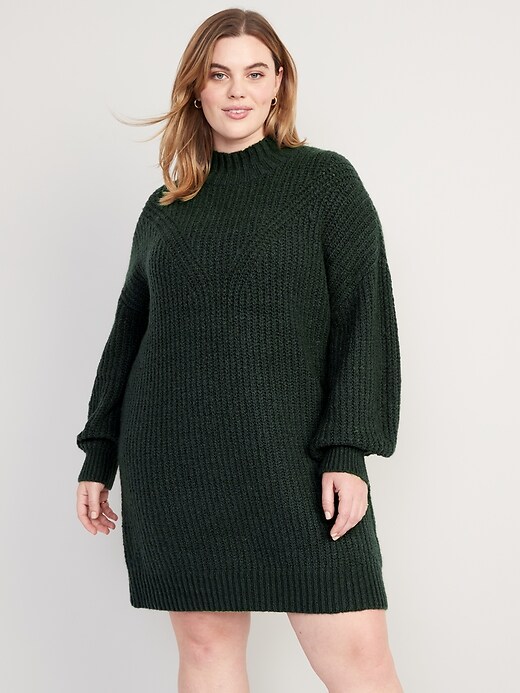Long-Sleeve Relaxed Mock-Neck Mini Sweater Shift Dress | Old Navy Long-Sleeve Relaxed Mock-Neck Mini Sweater Shift Dress | Old Navy