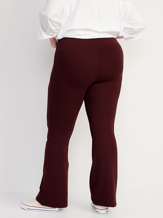 Image number 8 showing, High-Waisted Fleece-Lined Flare Leggings for Women