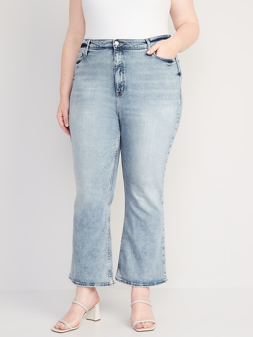 Image number 7 showing, Higher High-Waisted Cropped Flare Jeans for Women