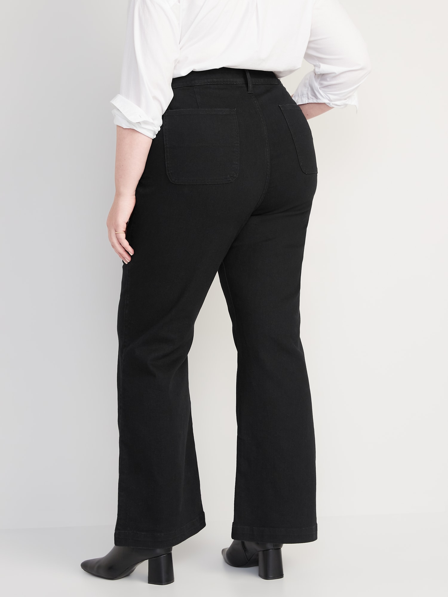 Extra High-Waisted 360° Stretch Trouser Flare Jeans for Women