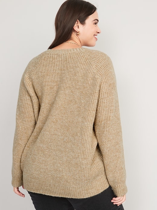 Heathered Cozy Shaker-Stitch Pullover Sweater | Old Navy