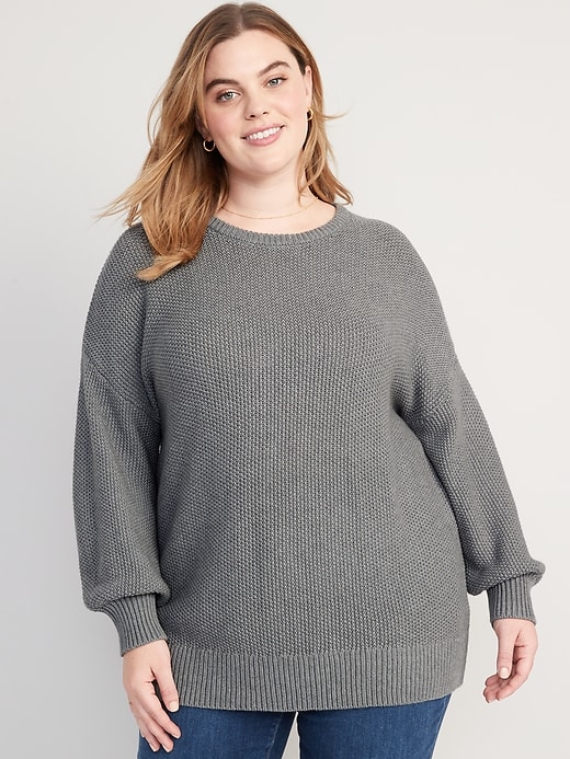 Image number 7 showing, Textured-Knit Tunic Sweater for Women