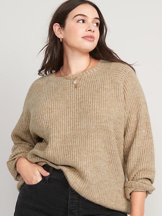 Heathered Cozy Shaker-Stitch Pullover Sweater | Old Navy
