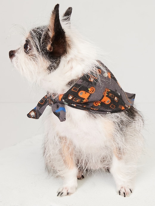 Image number 1 showing, Halloween-Print Bandana for Pets