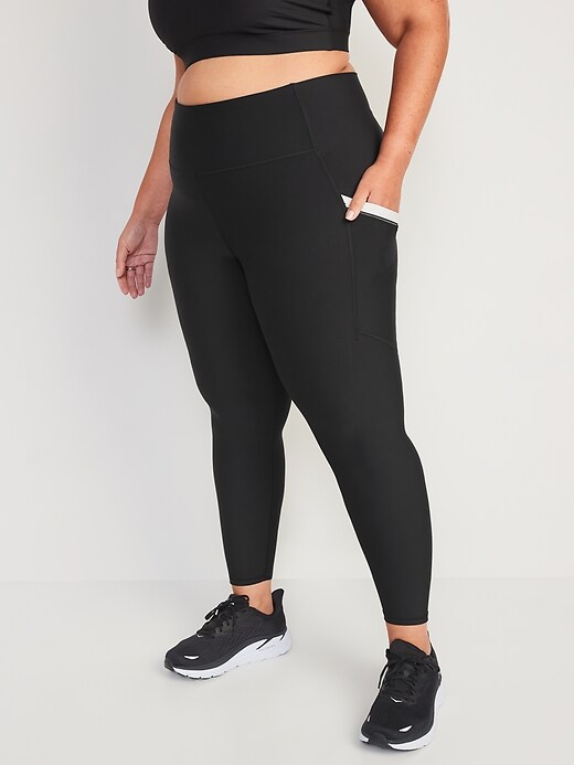 High-Waisted PowerSoft Side-Pocket 7/8 Leggings | Old Navy