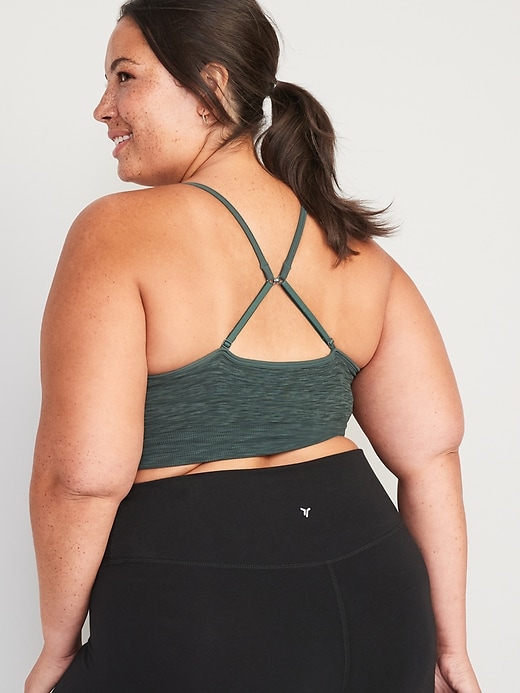 Image number 8 showing, Light Support Seamless Racerback Sports Bra