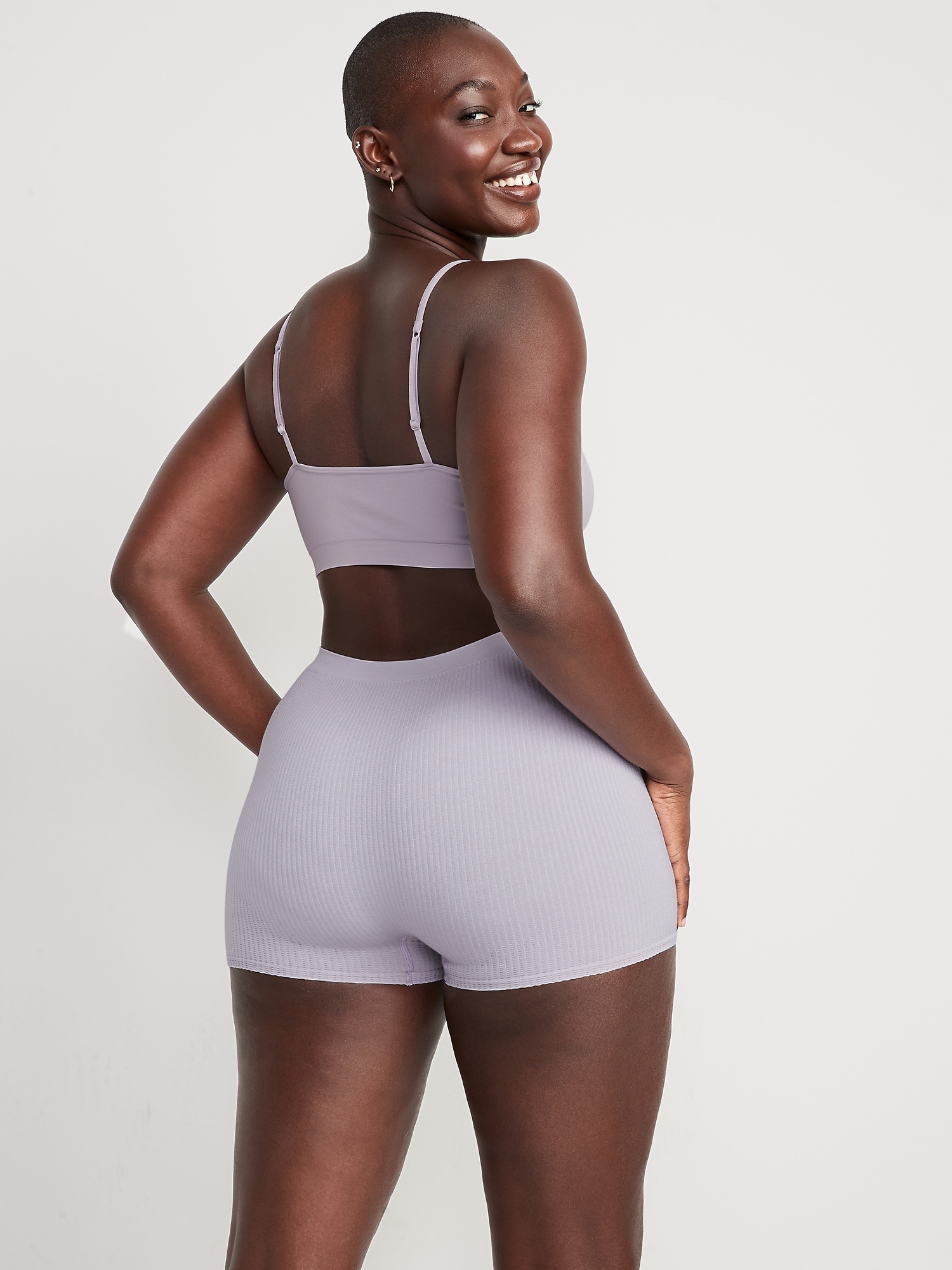 Seamfree® Rib Boyshort  Gym shorts womens, Effortless style, Nylon blend