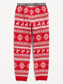 Patterned Microfleece Pajama Jogger Pants for Boys