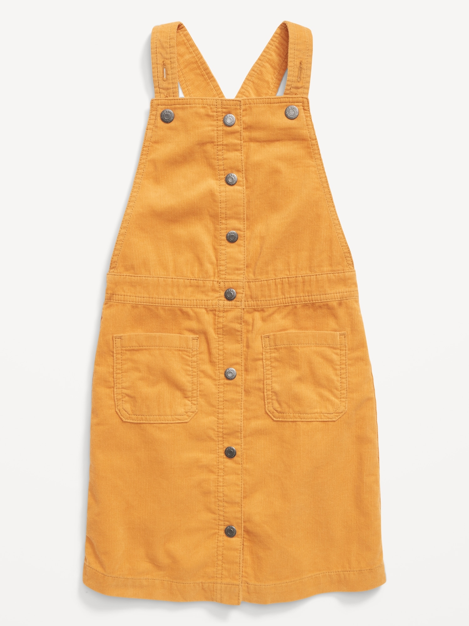 Old Navy Corduroy Pinafore Overall Dress for Girls gold. 1