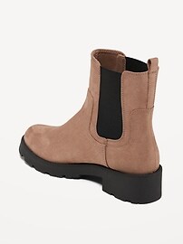 Faux-Suede Chelsea Boots for Women
