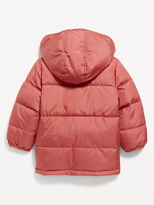 Unisex Water-Resistant Hooded Frost Free Puffer Jacket for Toddler