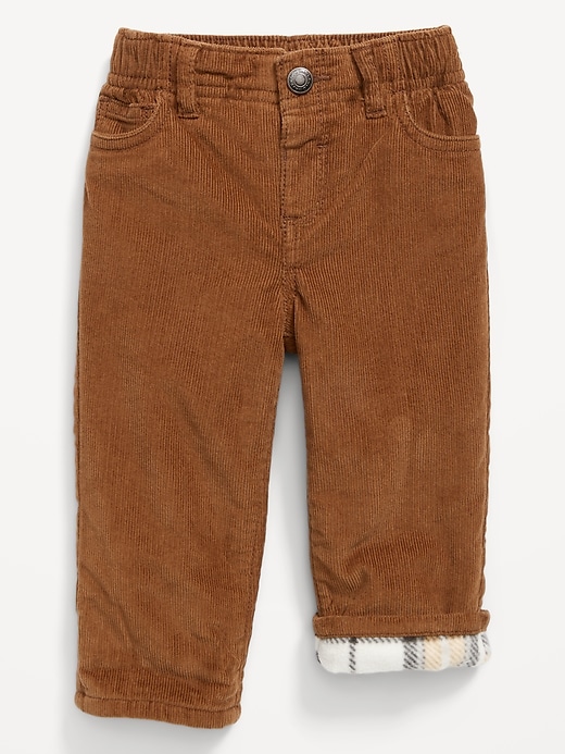 Unisex Cozy-Lined Corduroy Pants for Baby