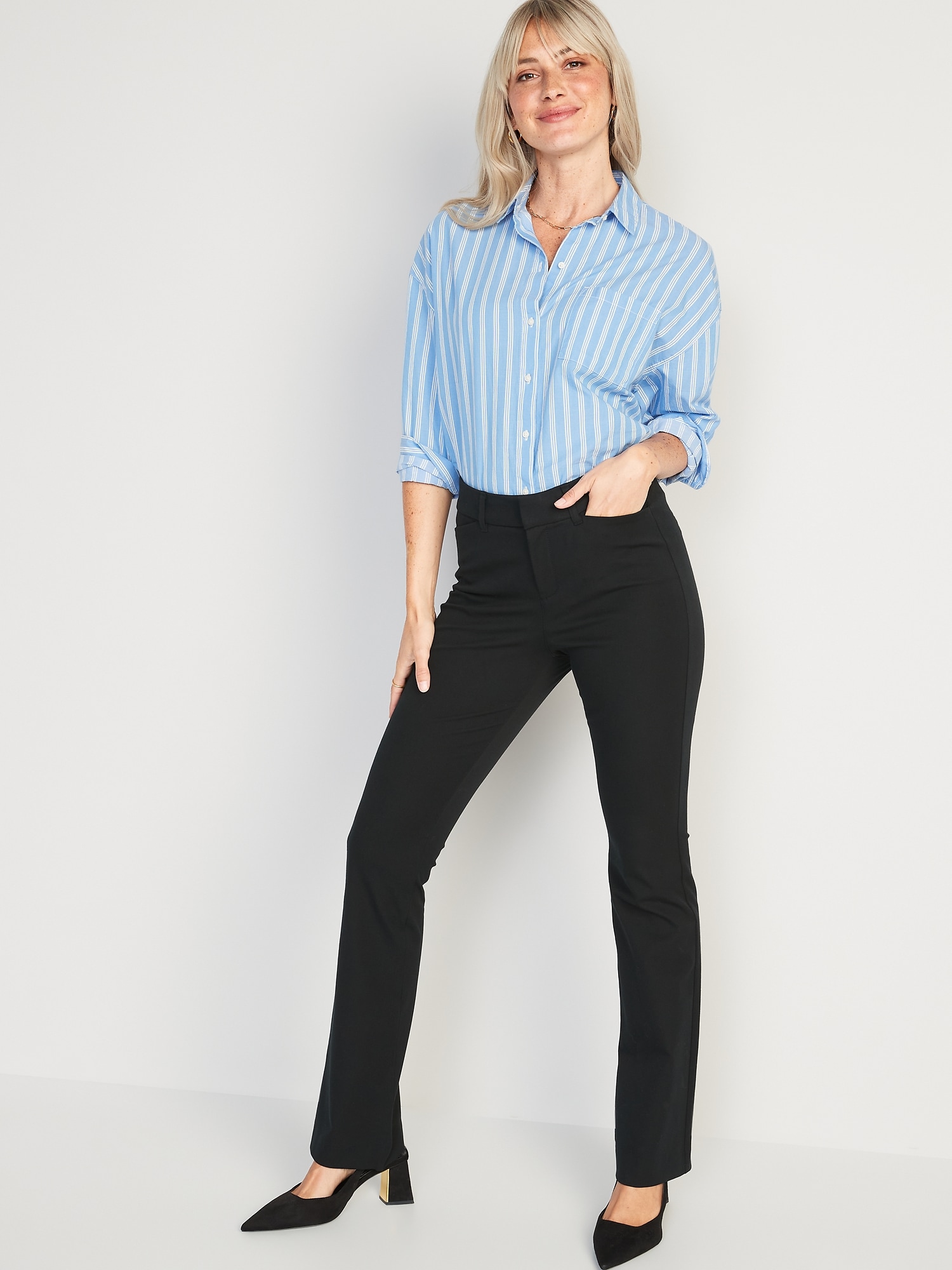 Frugal Friday's Workwear Report: High-Waisted Pixie Flare Pants 