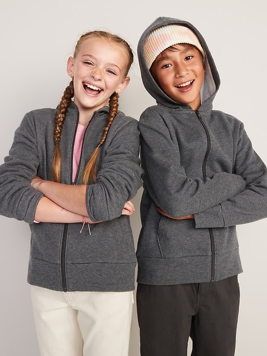 View large product image 1 of 2. Gender-Neutral Zip Hoodie for Kids
