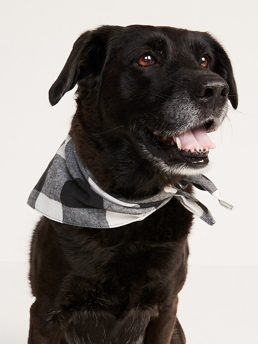 Patterned Flannel Bandana for Pets
