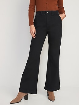 Extra High-Waisted Trouser Wide-Leg Jeans