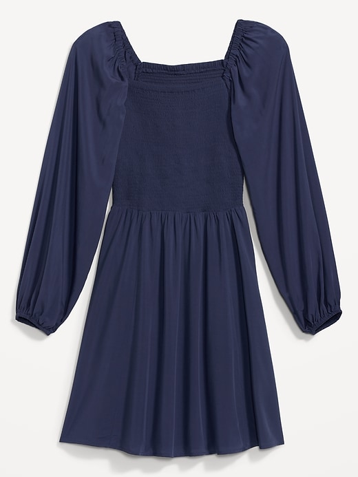 Image number 1 showing, Fit & Flare Smocked Mini Dress