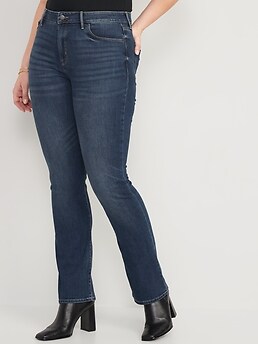 Old Navy High-Waisted Kicker Boot-Cut Jeans For Women