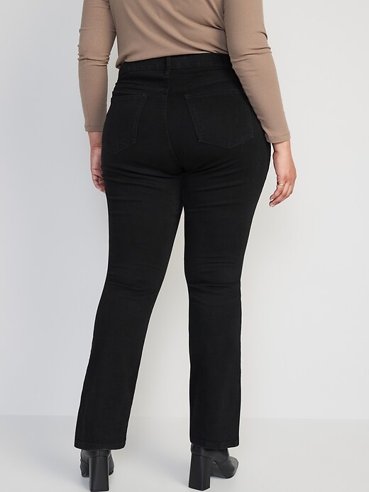 Image number 8 showing, Mid-Rise Kicker Boot-Cut Black Jeans for Women
